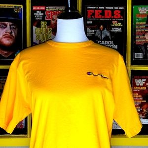 Yellow vtg Champion t-shirt